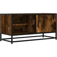 VidaXL TV-Schrank Räuchereiche 80x34,5x40 cm Holzwerkstoff und Metall
