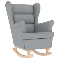 VidaXL Schaukelsessel Hellgrau 74x90x102 cm Stoff