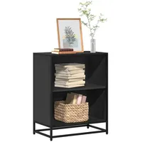 VidaXL Bücherregal Schwarz 60x35x76 cm Holzwerkstoff