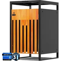 All Premium Mülltonnenbox 1er – Abschließbar, wetterfest & edle