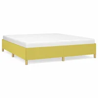 VidaXL Bettgestell ohne Matratze Grün 180x200 cm Stoff