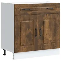 VidaXL Küchenunterschrank Kalmar Räuchereiche Holzwerkstoff