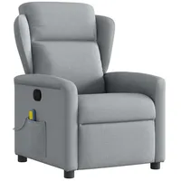 VidaXL Massagesessel Hellgrau Stoff