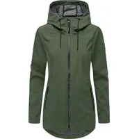 Ragwear Damen lange Übergangsjacke Wasserdichter kurzer Übergangsmantel für Damen