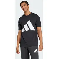 Adidas Essentials Big Logo Kurzarm-T-Shirt Black / White L