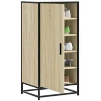 VidaXL Schuhregal Sonoma-Eiche 48x38x97,5 cm Holzwerkstoff