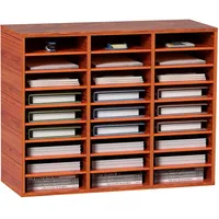 Vevor Literatur-Organizer Holz mit 27 Fächern, verstellbare Regale, Organizer