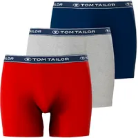 Tom Tailor Herren Long-Pants uni 3er Pack (070788-0420) rot-mittel-uni
