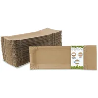 BIOZOYG Pappteller mit Abriss eckig I Maße 8 x