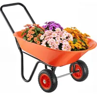 Vevor Schubkarrenwagen, 5 Kubikfuß Ladevolumen und 397 lbs Fassungsvermögen,