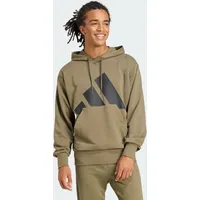 Adidas Essentials Big Logo French Terry Kapuzenpullover Olive Strata
