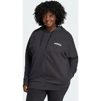 Adidas Essentials Linear French Terry Plus Reißverschlusspullover Black /