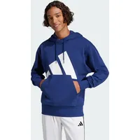 Adidas Essentials Big Logo French Terry Hoodie Dark Blue