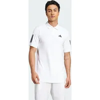 Adidas Club Tennis 3-Streifen Poloshirt White S
