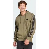 Adidas Essentials 3-Streifen French Terry Kapuzenjacke Olive Strata /