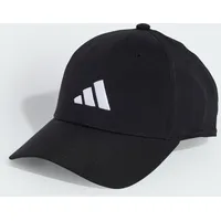 Adidas New Logo Embroidered Baseball Kappe Black / White