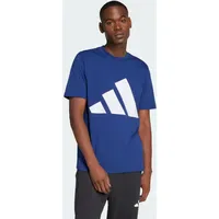 Adidas Essentials Big Logo Kurzarm-T-Shirt Dark Blue / White