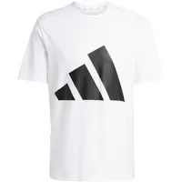 Adidas Essentials Big Logo Kurzarm-T-Shirt White / Black L