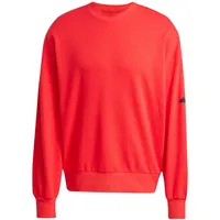 Adidas Essentials Loose Fit 3 Bar Logo Sweatshirt Pure