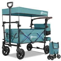 Sekey Faltbarer Bollerwagen Kinder mit 150KG Tragkraft, Handwagen Klappbar
