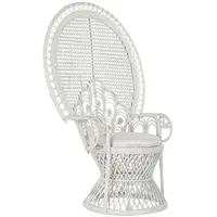 DKD Home Decor Gartenstuhl DKD Home Decor Weiß Polyester