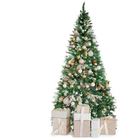 Dimono Premium Künstlicher Weihnachtsbaum; Naturgetreuer PVC Tannenbaum mit 1200