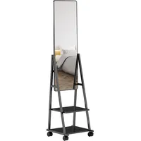 Homcom Ganzkörperspiegel, 42 x 155 cm Standspiegel mit Ablage,