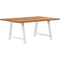 VidaXL Esstisch Hellbraun 180x120x74 cm Massivholz Eiche Rechteckig