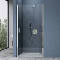 Doporro Duschtür Nischentür dusche Duschabtrennung Duschkabine 70x195cm ESG-Sicherheitsglas Duschtür