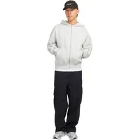 JACK & JONES Sweatjacke Weiß Meliert mit Kängurutasche-XXL