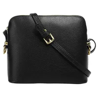 Cluty Umhängetasche echt Leder, Made in schwarz