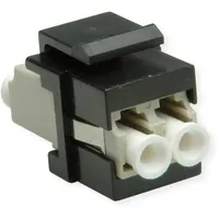 Roline Keystone LWL-Adapter LC/LC Duplex, Multimode, OM2
