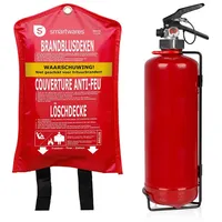 Smartwares - set: Fettbrand Feuerlöscher, Brandklassen a, f, Manometer,