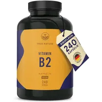 True Nature Vitamin B2 Kapseln - 250mg Riboflavin pro