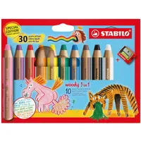 Stabilo woody 3 in 1 10 St. mehrfarbig
