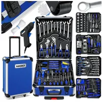 Masko Werkzeugkoffer 1400-tlg. Aluminium blau