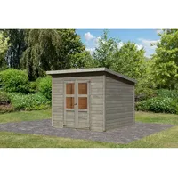 Karibu Eco Gartenhaus Merseburg 6 - 14 mm-242 x