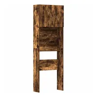 VidaXL Waschmaschinenschrank Räuchereiche 64x24x190 cm Holzwerkstoff
