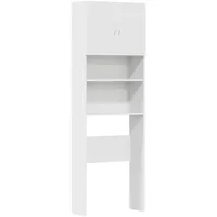 VidaXL Waschmaschinenschrank Weiß 64x24x190 cm Holzwerkstoff