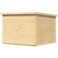 Karibu Fahrradgarage 4, naturbelassen, 19 mm, 212 x 216