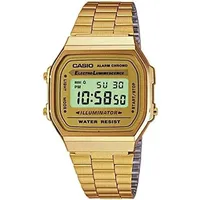 Casio Unisex Digital Uhr mit Edelstahl Armband A168WG-9WDF