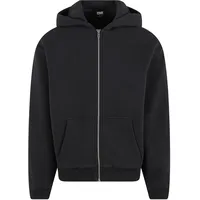 URBAN CLASSICS Fluffy Zip Hoody Kapuzenjacke schwarz, Größe M