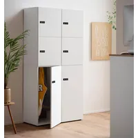 Schildmeyer Locked Spind Schrank Set Garderobenschrank 4x Spind 2x1