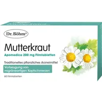 Apomedica Pharmazeutische Produkte GmbH Mutterkraut Apomedica 200 mg Filmtabletten