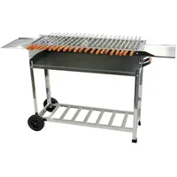 Walexo Familien Grill Mangal mit Rollen (inkl. 22 Spieße