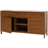 Mendler Teak-Waschbeckenunterschrank HWC-M87, Waschtisch Schrank, hochwertiges B-Grade-Teak (Kernholz, 20-30