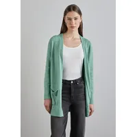STREET ONE Cardigan aus Baumwolle mit Stretchanteil grün 38