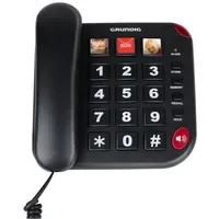 Grundig Senioren Festnetztelefon Schwarz