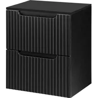 [en.casa] Waschtischunterschrank Skelbolu 50x60x40 cm Schwarz