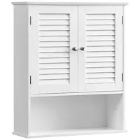 VASAGLE Bad-Hängeschrank BBC27WT weiß 60,0 x 20,0 x 70,0